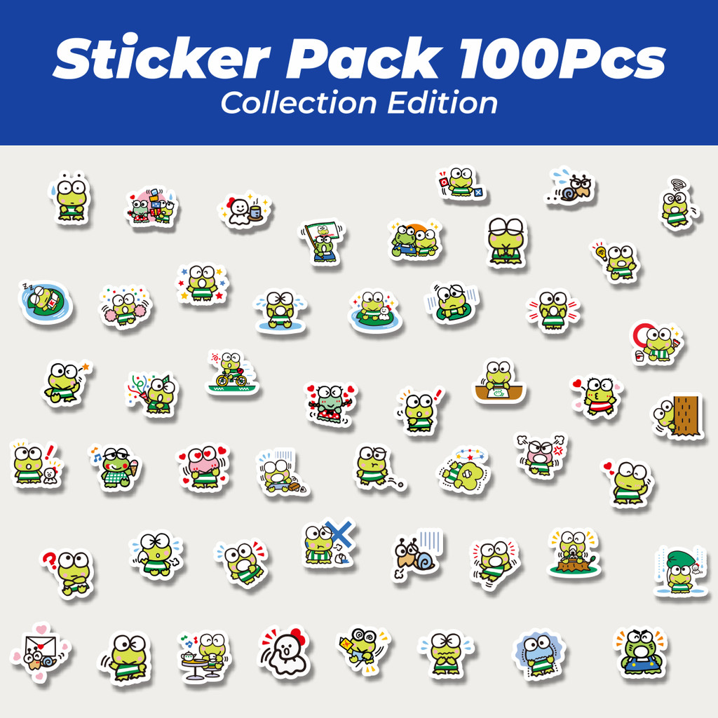 

Hot Stiker Kartun Keroppi Versi 1 Lucu Anti Air Stikers Berperekat Waterproof Sticker Decal Buat Motor Helm Buku Journal Koper Casing HP Laptop Botol Minum