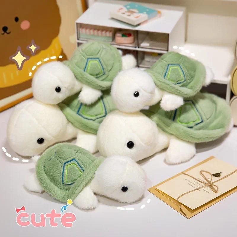 

25/35cm Hot Sale Realistic Green Tortoise Plush Toys Sea Turtle Soft Cute Animal Doll Stuffed Car Bag Children Decoration Gift