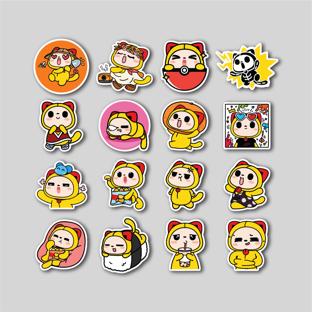 

Sticker Pack Summer Mew | Sticker Tumbler | Stiker Laptop Koper Helm