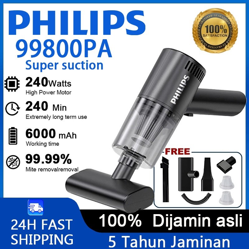 PHILIPS Penyedot debu portabel penyedot debu lima-dalam-satu 998000PA penyedot debu kasur penyedot d