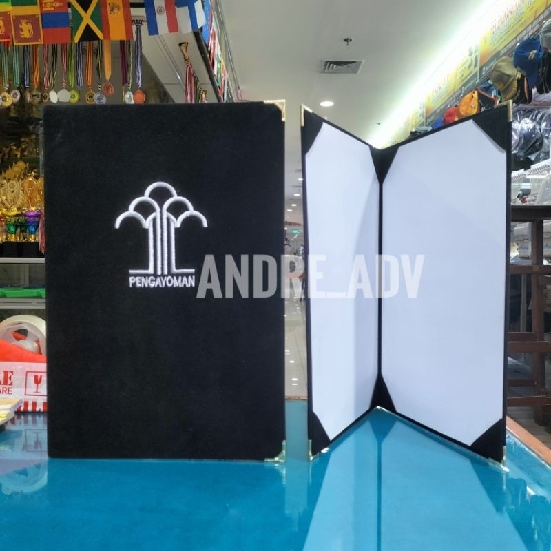 

map beludru pengayoman logo bordir