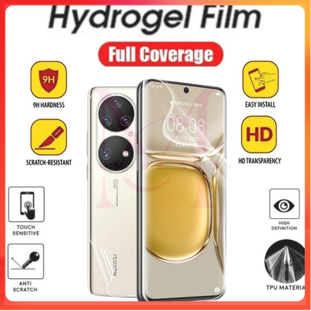 [ LUMINA SHOP ] Anti Gores Hydrogel Film Screen Protector Jelly Huawei P40 P40 Pro P40 Pro Plus P50 