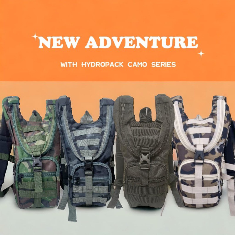 Tas Ransel Trail Motocross Army Tactical Pria Tas Ransel Olahraga Sepeda Camo