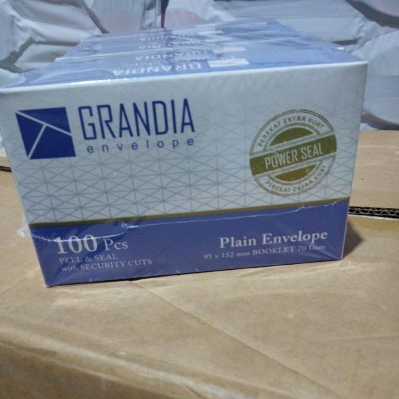 

amplop lem grandia per box isi 500 lembar