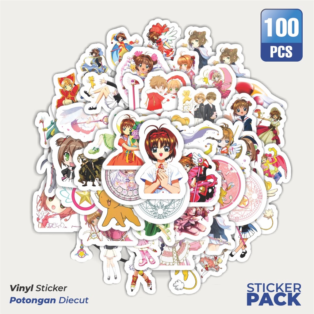 

Stiker Vinyl Sticker Anime Cardcaptor Sakura Waterproof Aesthetic- Untuk Laptop, Motor, dan Helm - Paper Stationery Pack