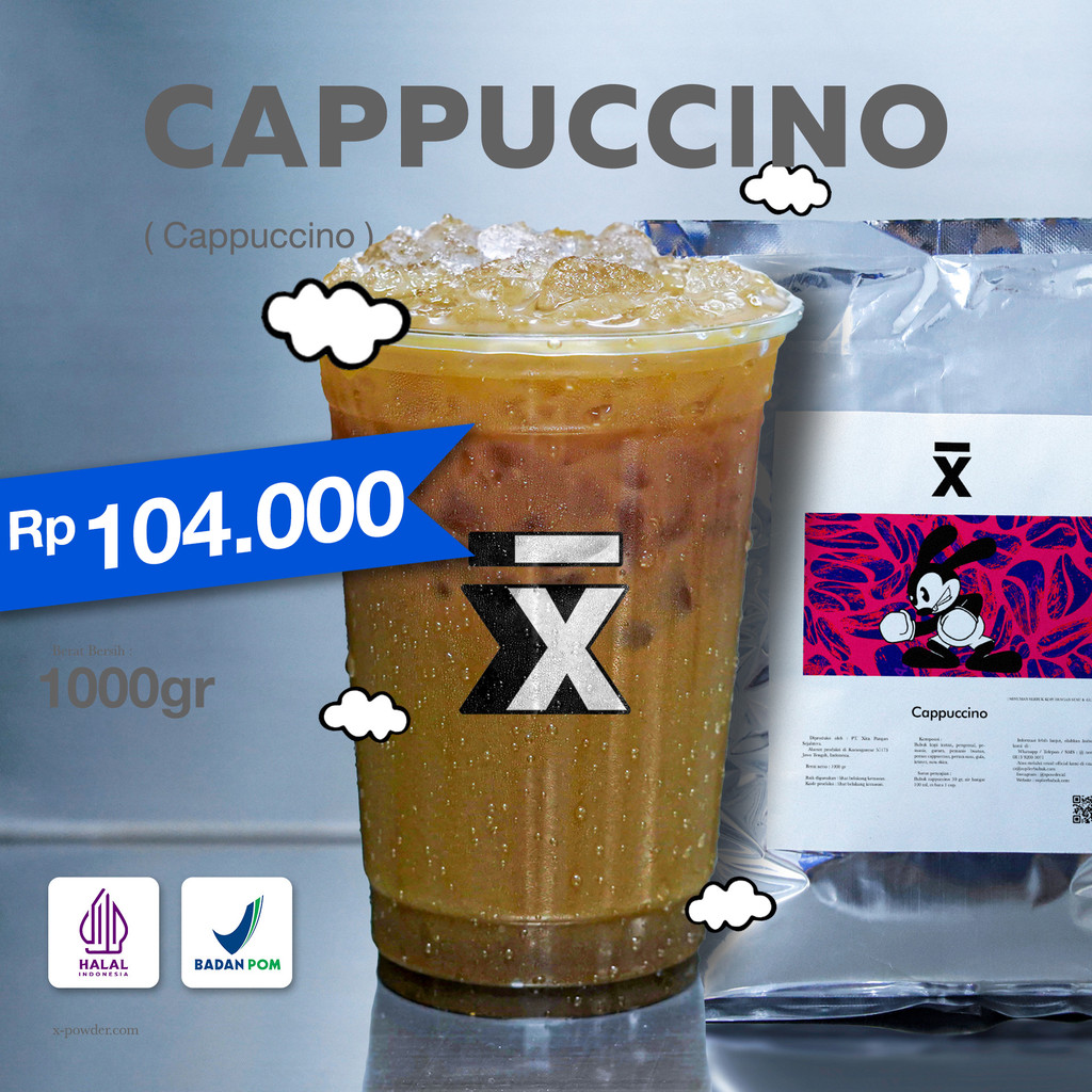 

X Powder - Bubuk Minuman Capucino 1.000gr / 1kg