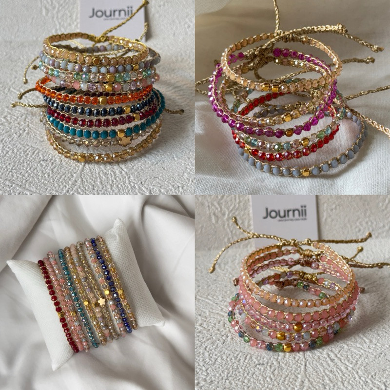 Nęanad • 'Zodiac Bracelet' - Gelang Crystal - Gelang Batu Macrame  - Samapura Inspired