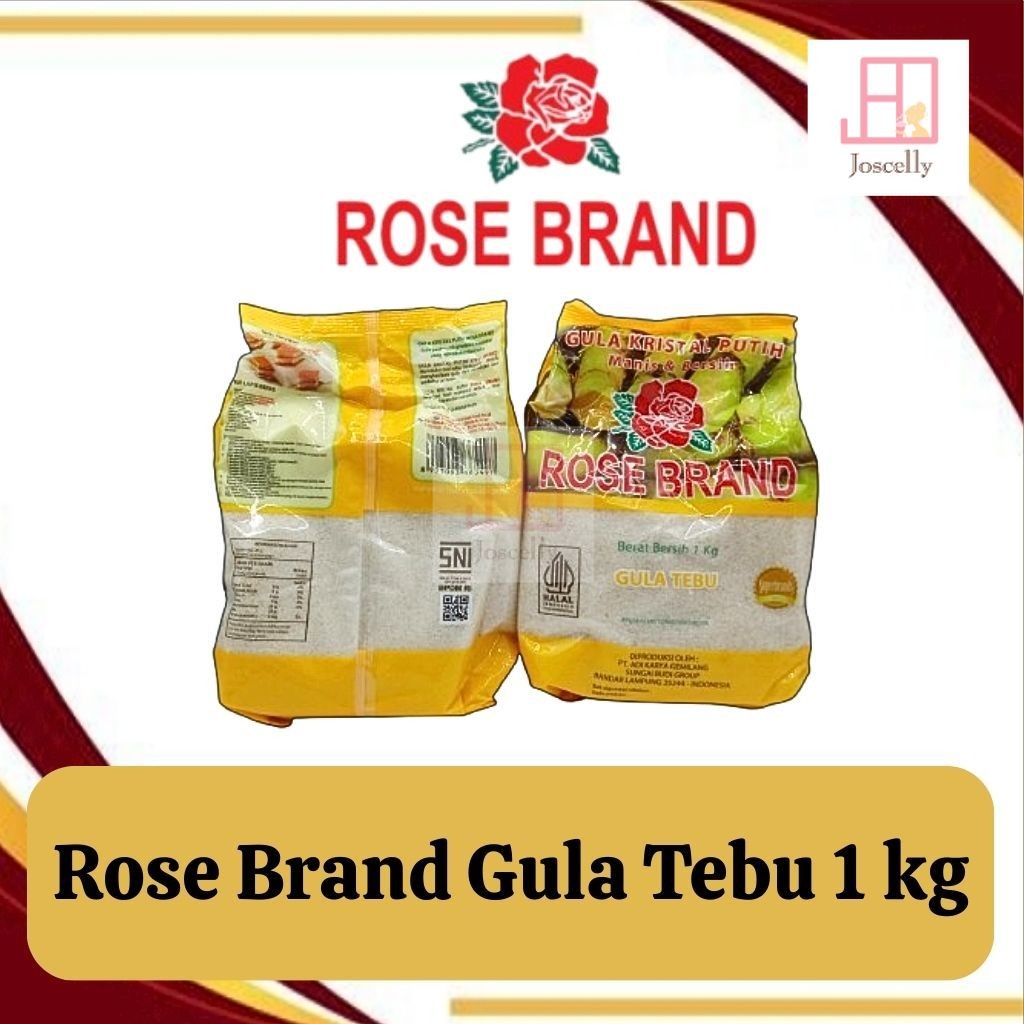 

JOSCELLY.ID ROSE BRAND Gula Kristal Kuning 1kg / 1 kilogram