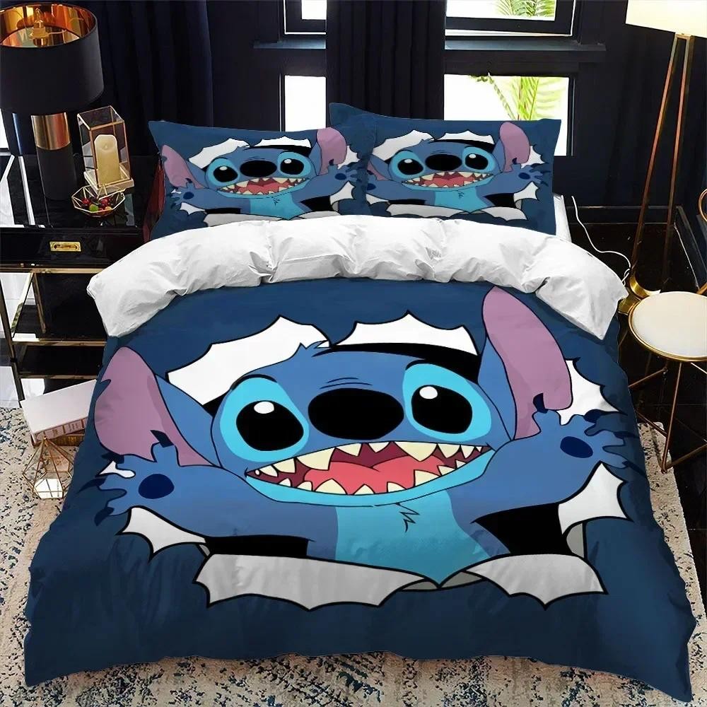 

Disney Lilo & Stitch Animation Stitch Animation 3D Home Textile Pillowcase Quilt Cover Bedding Boys Girls Anime kawaii Cartoon