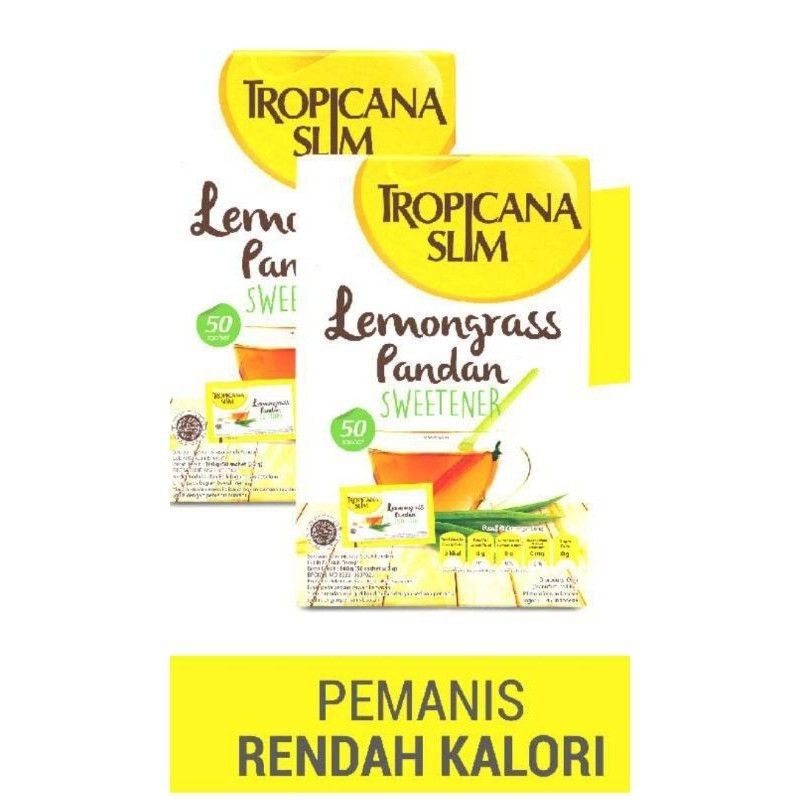 

TROPICANA SLIM lemongrass pandan sweetener 50 Sachet - ARM