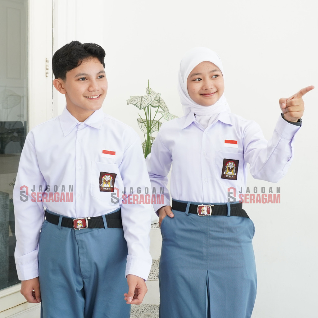 

JAGOAN SERAGAM Kemeja Putih SMA Panjang Seragam Sekolah SMA Lengan Tangan Panjang Perempuan Laki Laki Cewe Cowo