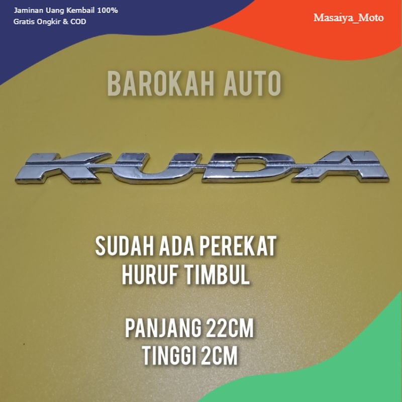 【MMOTO】FLASHSALE emblem kuda mobil mitsubishi kuda