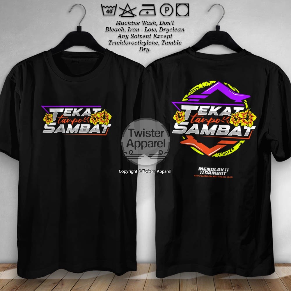 Kaos Tekat Tanpo Sambat Kuat Dilakoni Ora Kuat Tinggal Ngopi Baju Distro Racing Herex Cotton Combed 