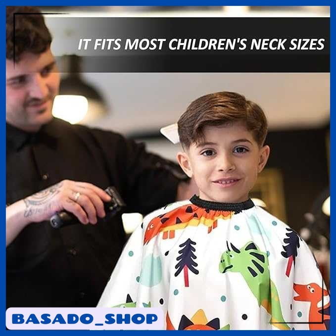 Kain Kip Anak Barbershop Haircut Apron Polyester 120x80cm - T-12