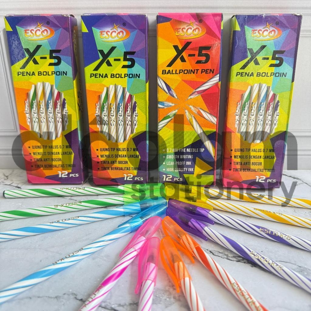 

SELUSIN ( 12 PCS ) Pulpen Lilin Spiral M2000 / Esco