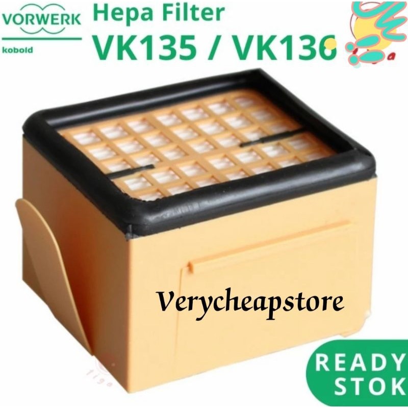 HEPA FILTER VORWERK KOBOLD VK 135 / VK 136 / FP 135 / FP 136  KUALITAS SUPERCO
