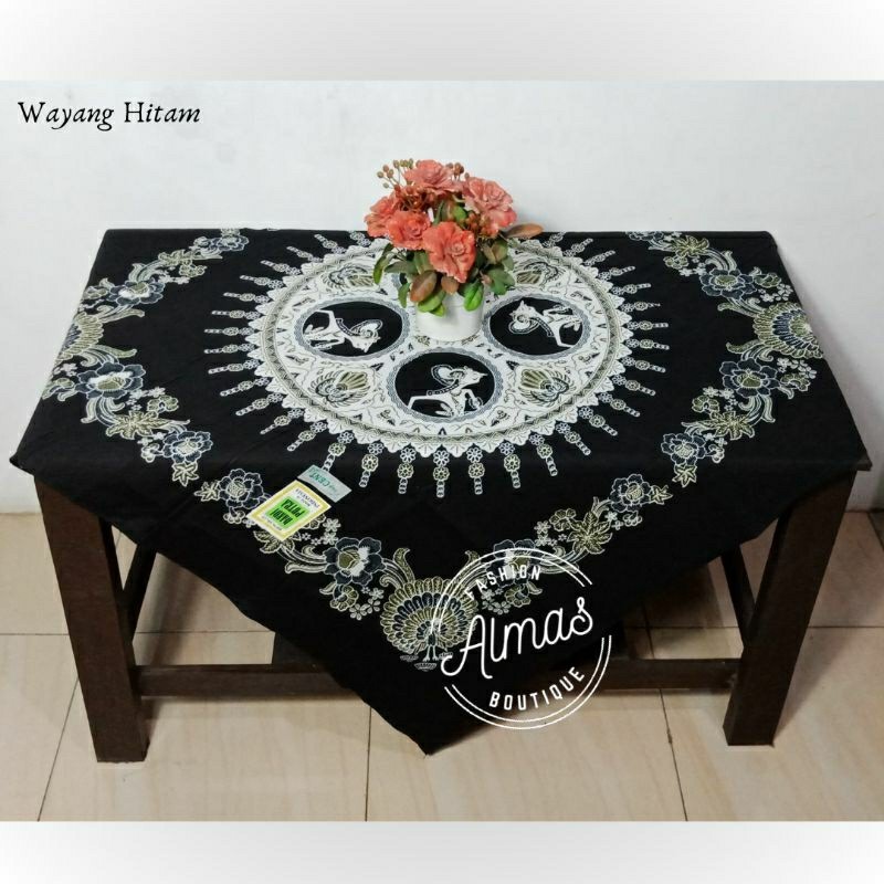 Taplak Meja Tamu Guru Segi Empat Kain Batik Aesthetic Motif Terbaru