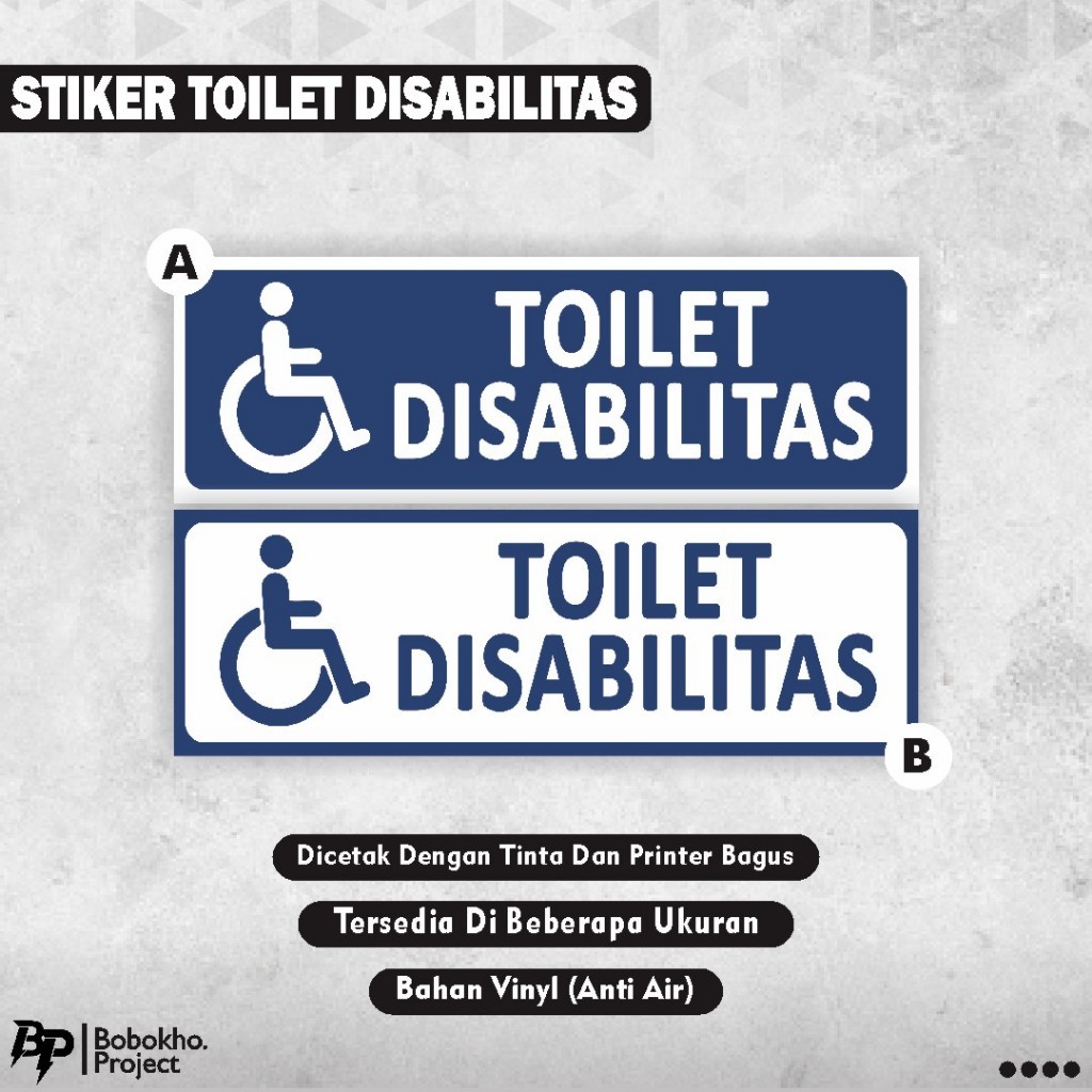 

Stiker Toilet Disabilitas / Stiker Toilet Orang Berkebutuhan Khusus