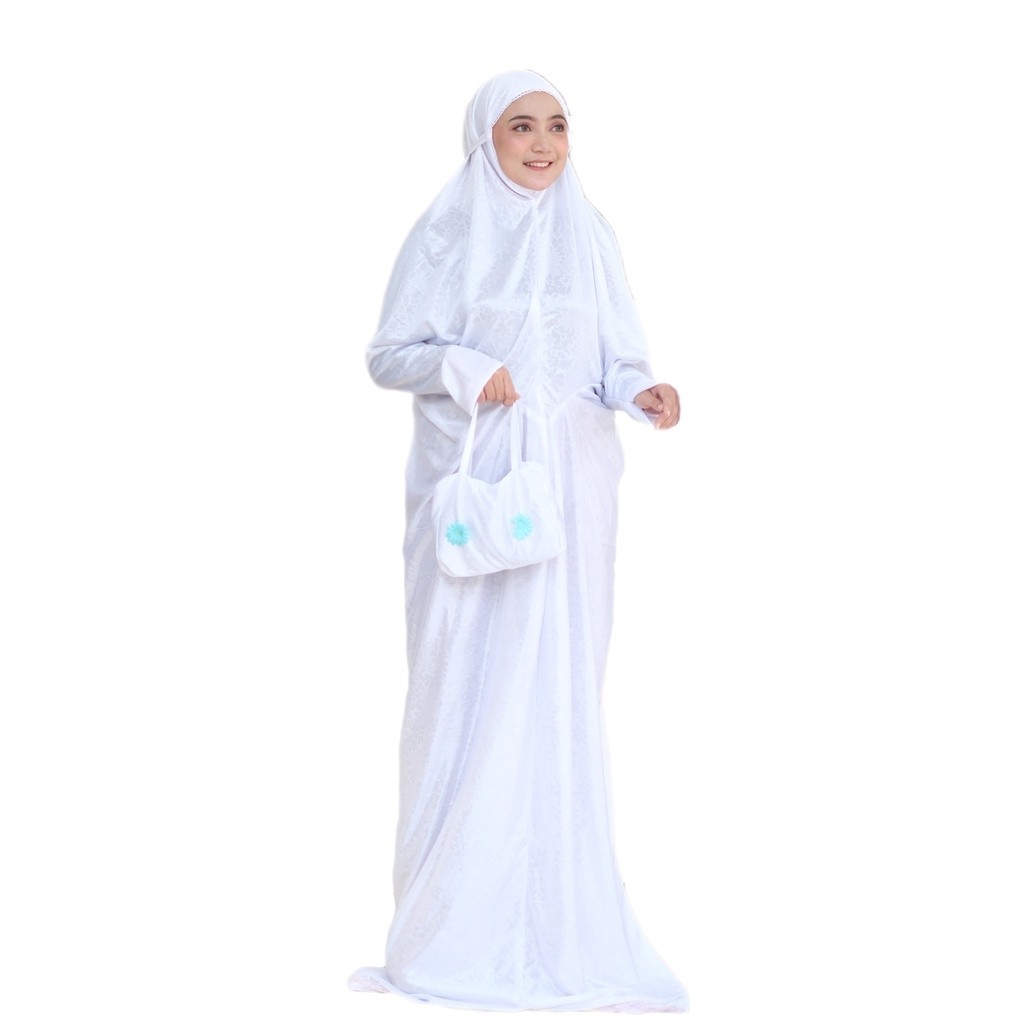 Mukena putih mukena Terusan Murah Mukena Terusan Putih Polos Mukena Ramadhan