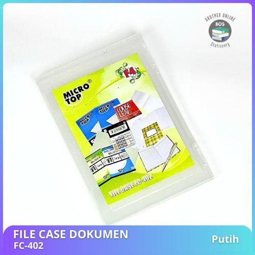 

ANDMA WAJIB EXTRA PACKING BOS File Case F4/ Hard Case Dokumen/ Map Case/ Kertas/ Office/ Sekolah Stationery - Putih