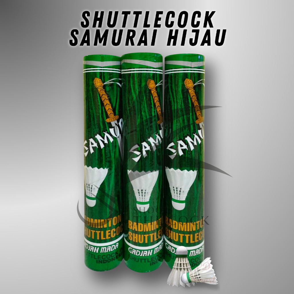 ORIGINAL Shuttlecock/Cock/Kok Samurai Hijau
