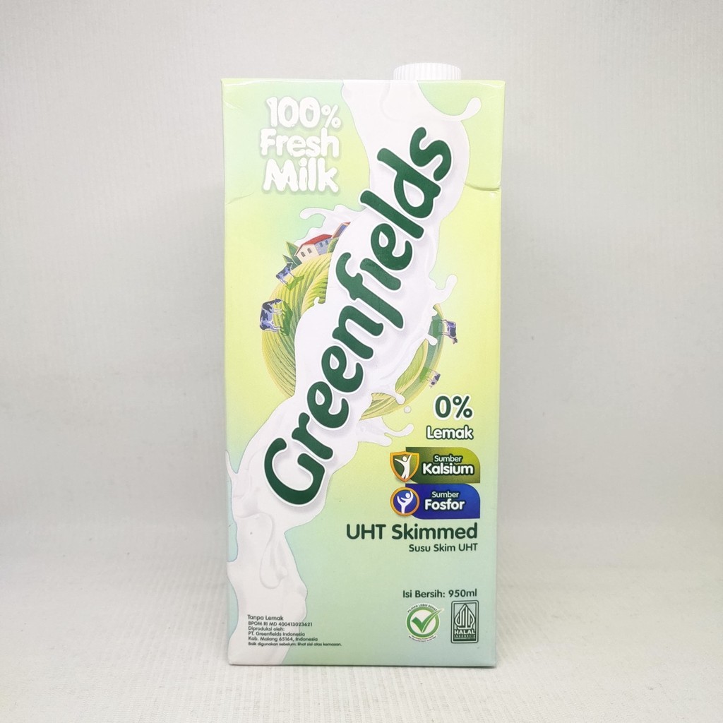 

GREENFIELD UHT SKIMMED MILK 950ML