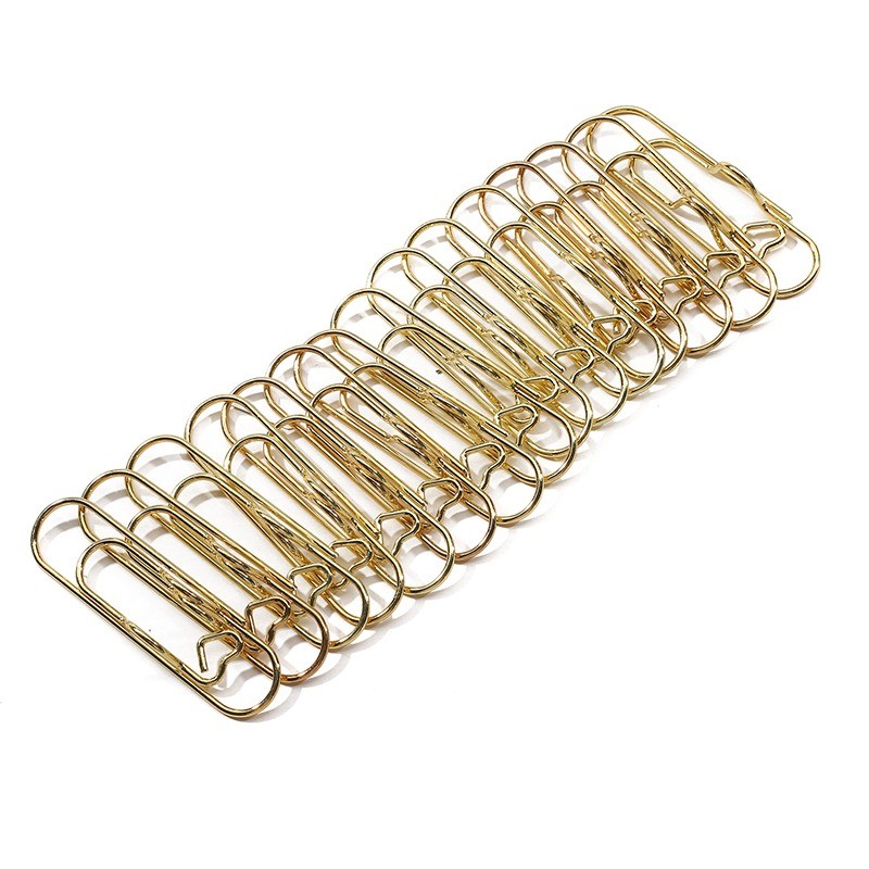 

5Pcs Paper Clips Metal Pen Holder Clip School Bookmarks Photo Memo Ticket Clip Stationery Office School Supplies