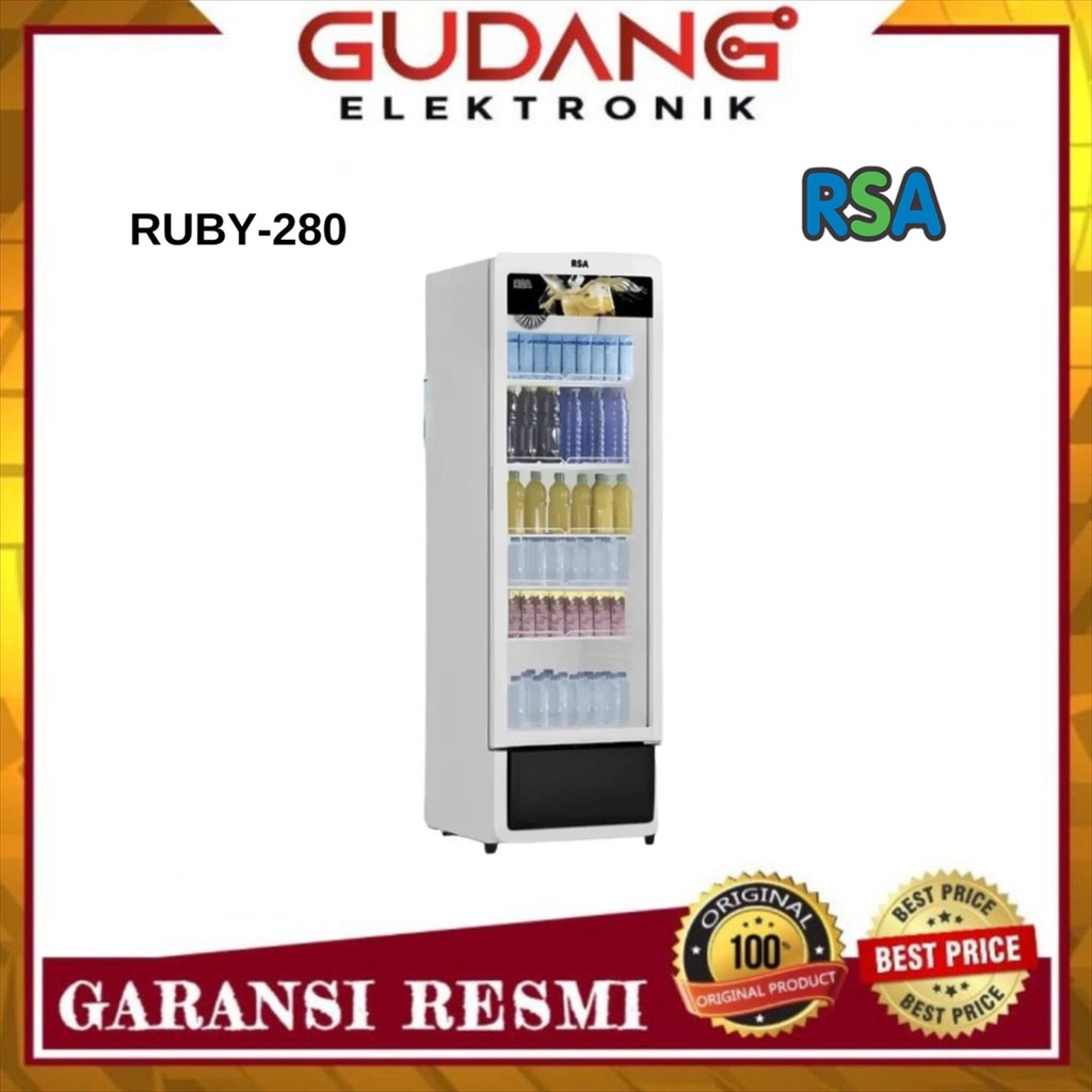 SHOWCASE 280 L RSA RUBY 280 SHOWCASE 1 PINTU RSA RUBY-280