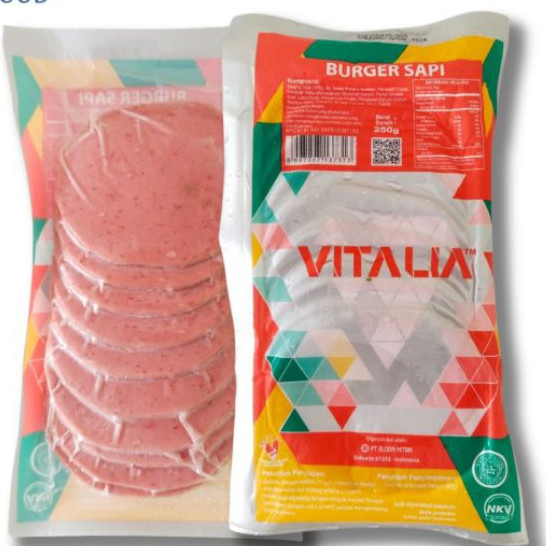 

Isian Berger Vitalia Daging Burger 250 Gram