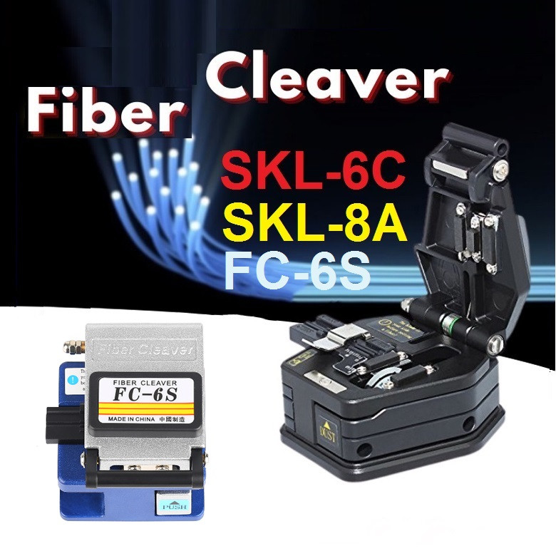 Fiber Cleaver SKL 6C 8A ORIGINAL Fiber Optic Cleaver Cable Cutter Cleaver Optik SKL-6C SKL-8C High P