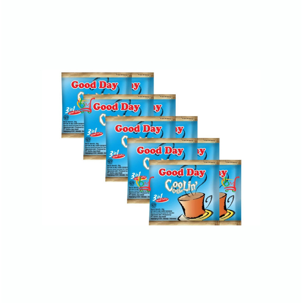 

RASA KHAS!! Kopi good day Coolin Coffe 20g 1 renteng 10pcs