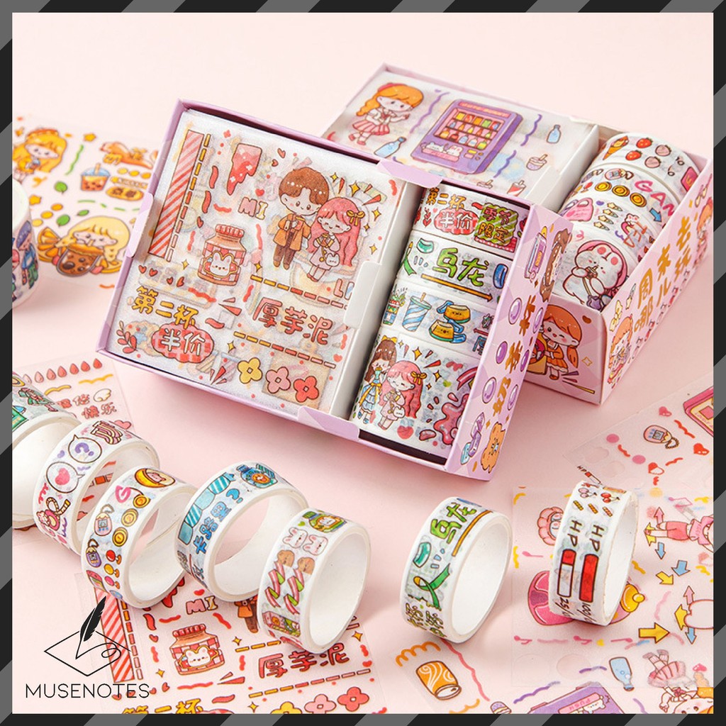 

Set Stiker Kartun Lucu Anti Air Dekorasi Hand Book Scrapbook DIY Sticker Girl Pet A-SK005