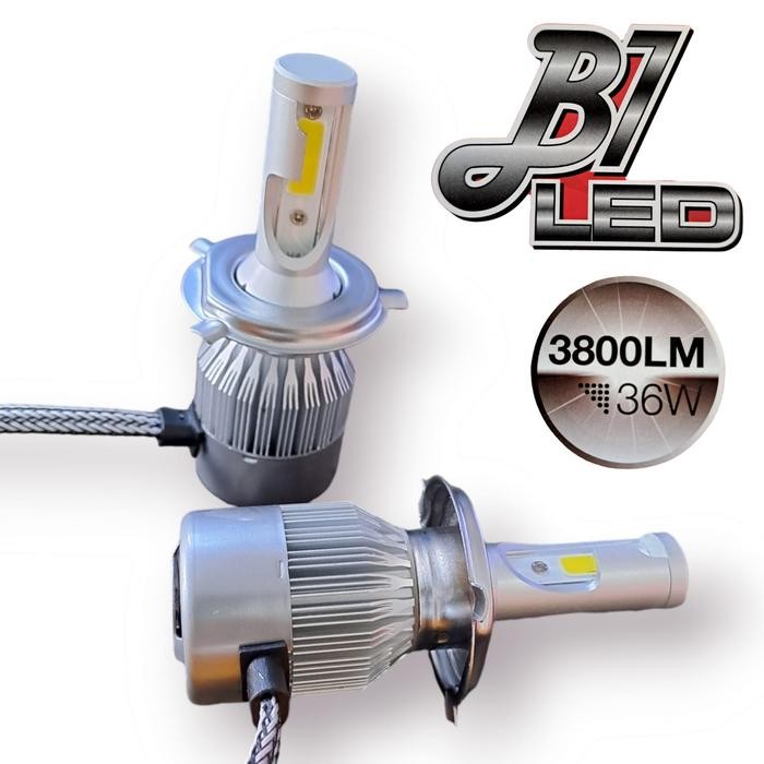 Headlight Turbo LED B1 H4 12V 6000K 36W Headlamp