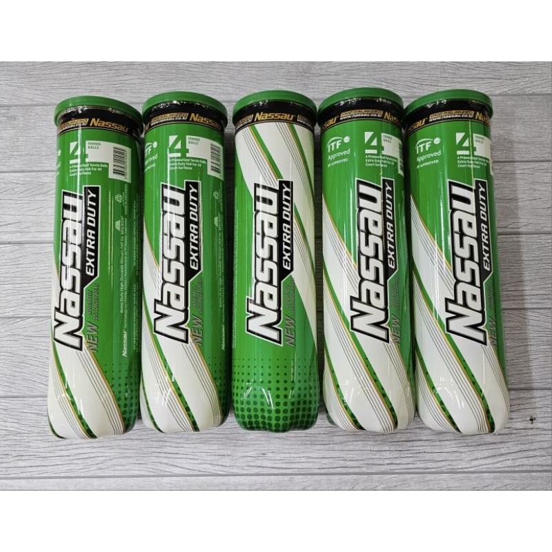 BOLA TENNIS BOLA TENIS NASSAU CHAMPIONSHIP NASSAU HIJAU NASSAU EXTRA DUTY ORIGINAL GROSIR MURAH KEMA