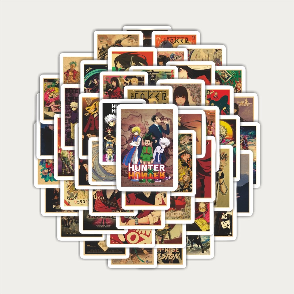 

Sticker Pack Stiker Poster Kertas Kraft Motif Kartun Anime | Sticker TUMBLR | Stiker LAPTOP KOPER HELM