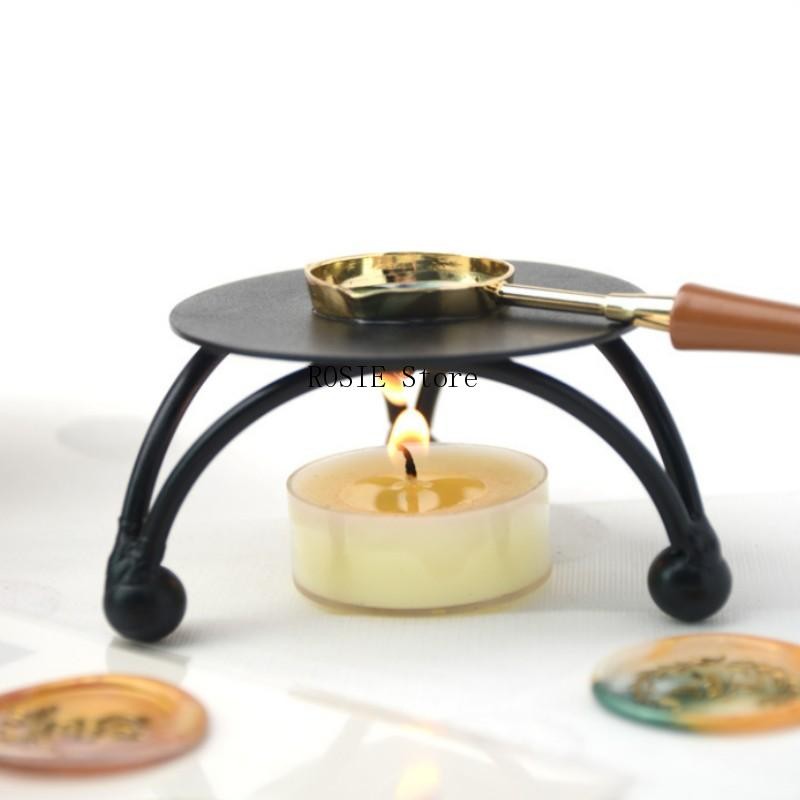 

Wax Seal Stamp Set Lacquer Furnace Solid Metal Stove Fire Paint Seal Supplies Wax Spoon Sealing Wax Melting Pot Craft Supplies