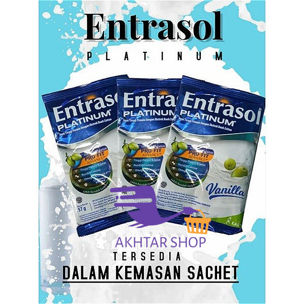 

Entrasol Platinum Susu Tulang Kemasan Sachet 57gram Untuk Tulang Lansia Susu Protein Akhtar Shop