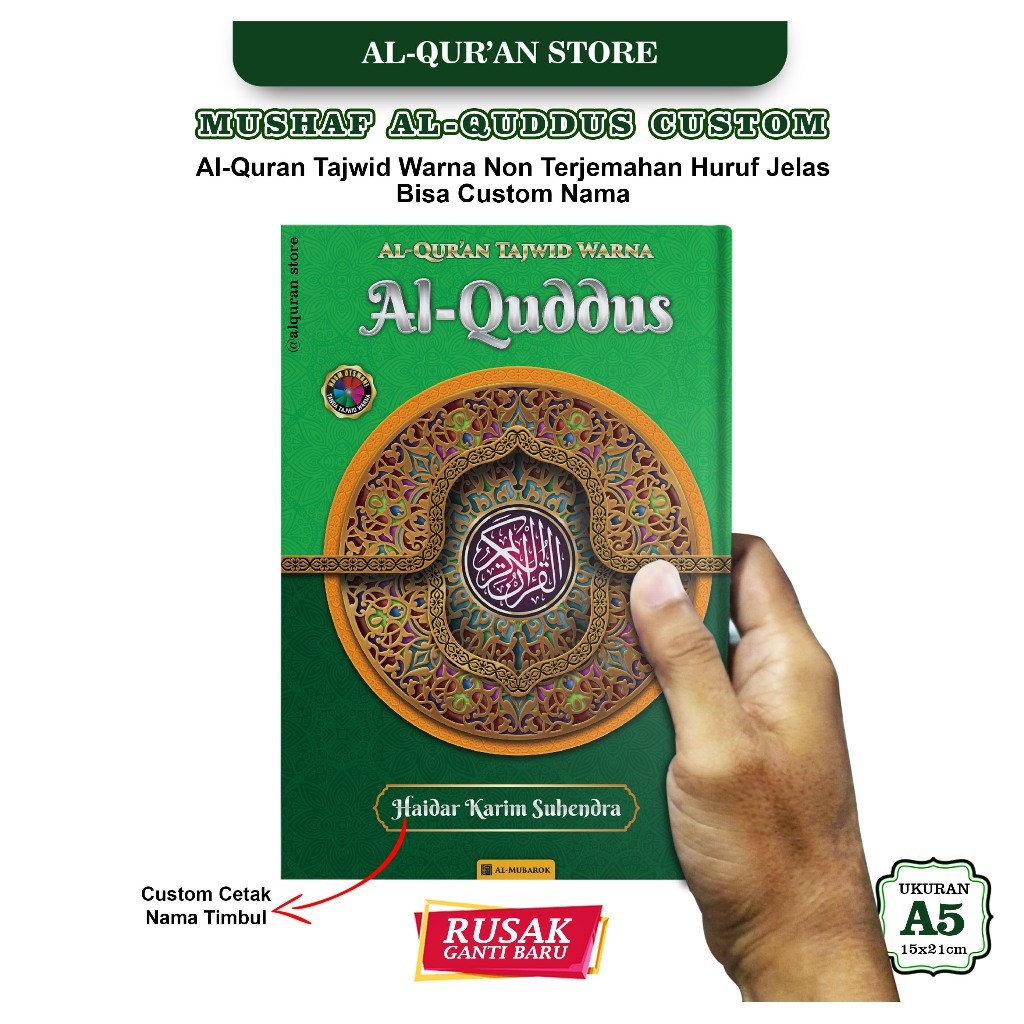 

Al Qur'an Al Quddus Non Terjemah Tajwid Warna ( A6 & A5 ), Mushaf Al Quran Sedang, Al Quran Tajwid, Alquran, Al-Quran, Quran, Alquran Tajwid Warna, Al Quran Tajwid Warna, Mushaf Alquran, Al Quran Kecil, Alquran Ukuran Sedang, Al-Quran Terjemah Dan Tajwid