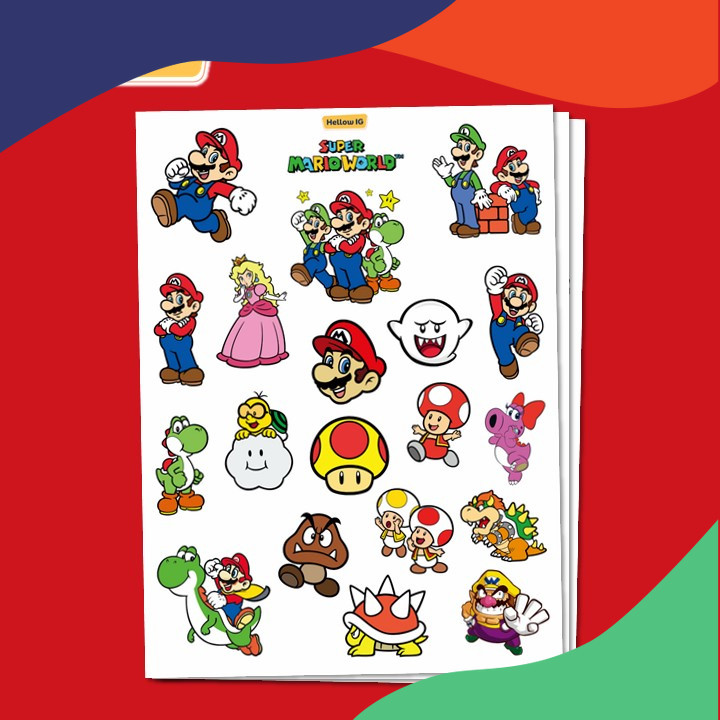 

COD STICKER PACK | SET STIKER MARIO BROS | MARIO BROSS | STIKER BOTOL | STIKER LUCU AESTHETIC WATERPROOF SALE