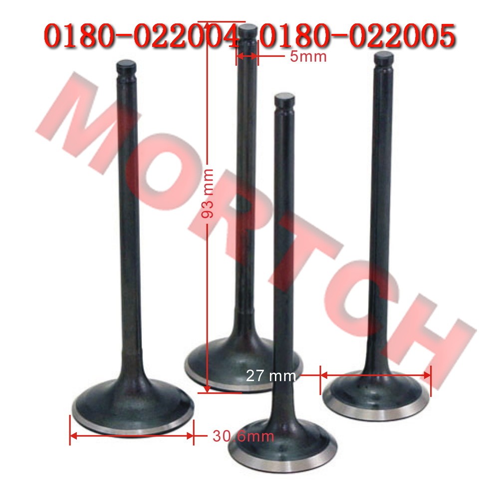 Inlet Exhaust Valve 0180-022004 0180-022005 For CF Moto 500cc ATV CF500 CF500-2 CF500-5 X5 UTV CF500