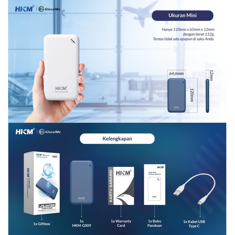 HKM G009 Modem Mifi Worldwide Portable Wifi