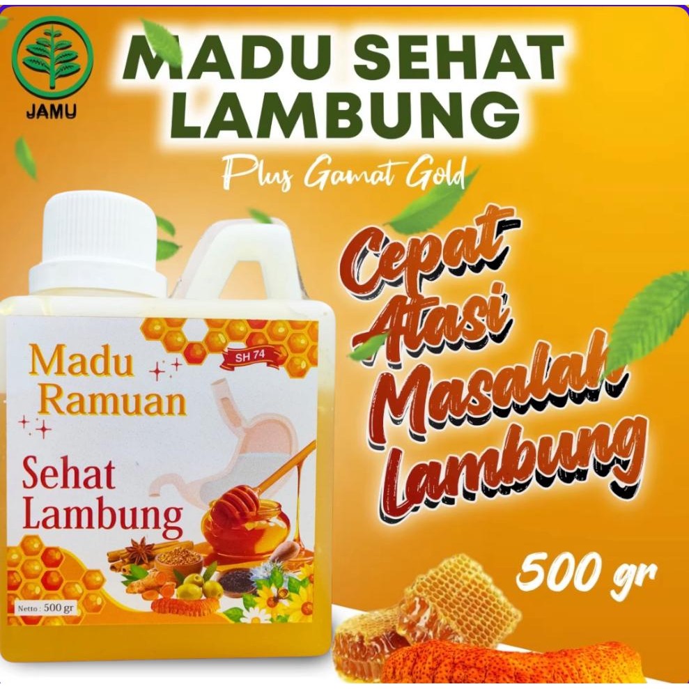 

Madu Lambung 500 gram Herbal Asam Lambung Maag dan Gerd