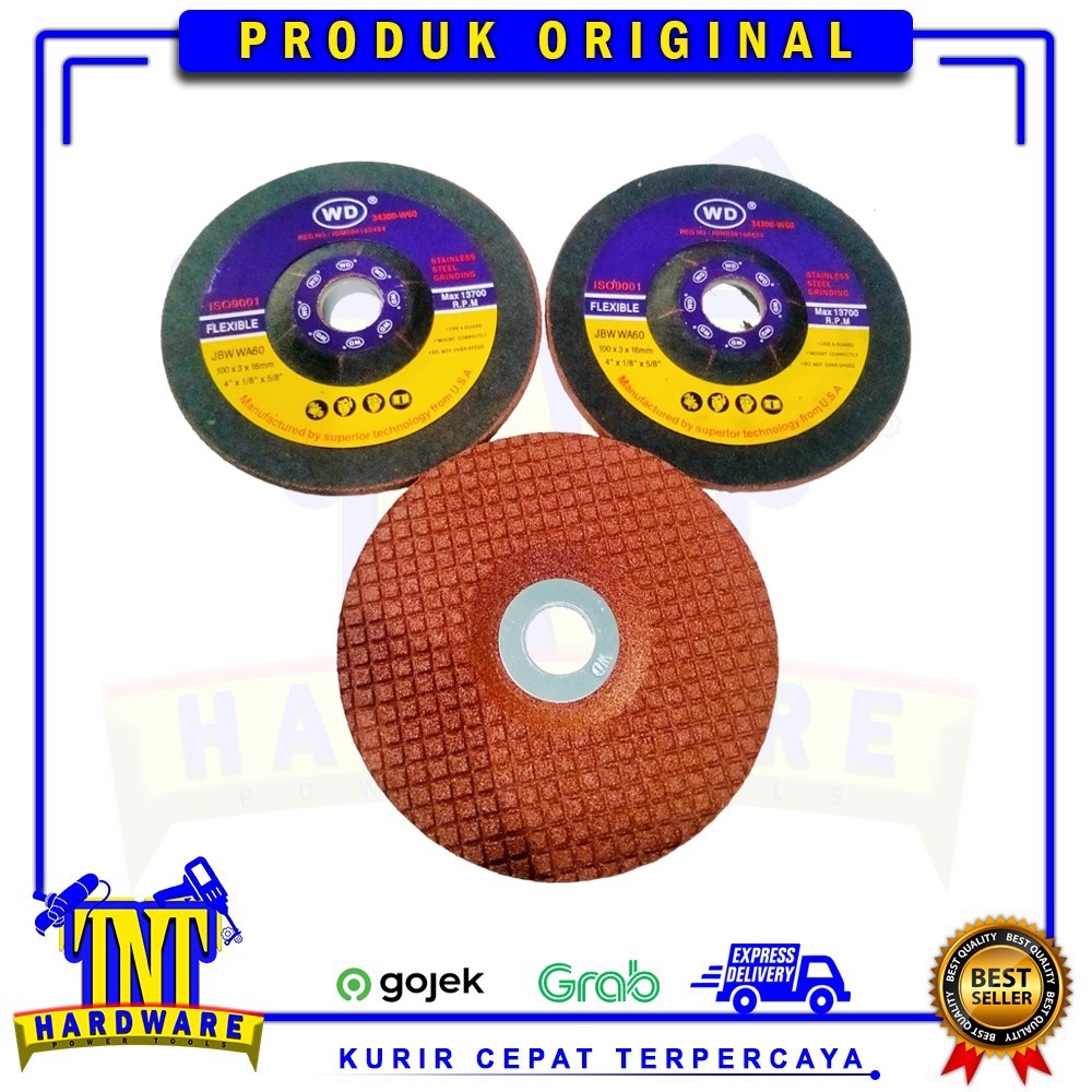 WD Batu Gerinda Poles 4 INCH FLEXIBLE STAINLESS / WD Flexible Grinding