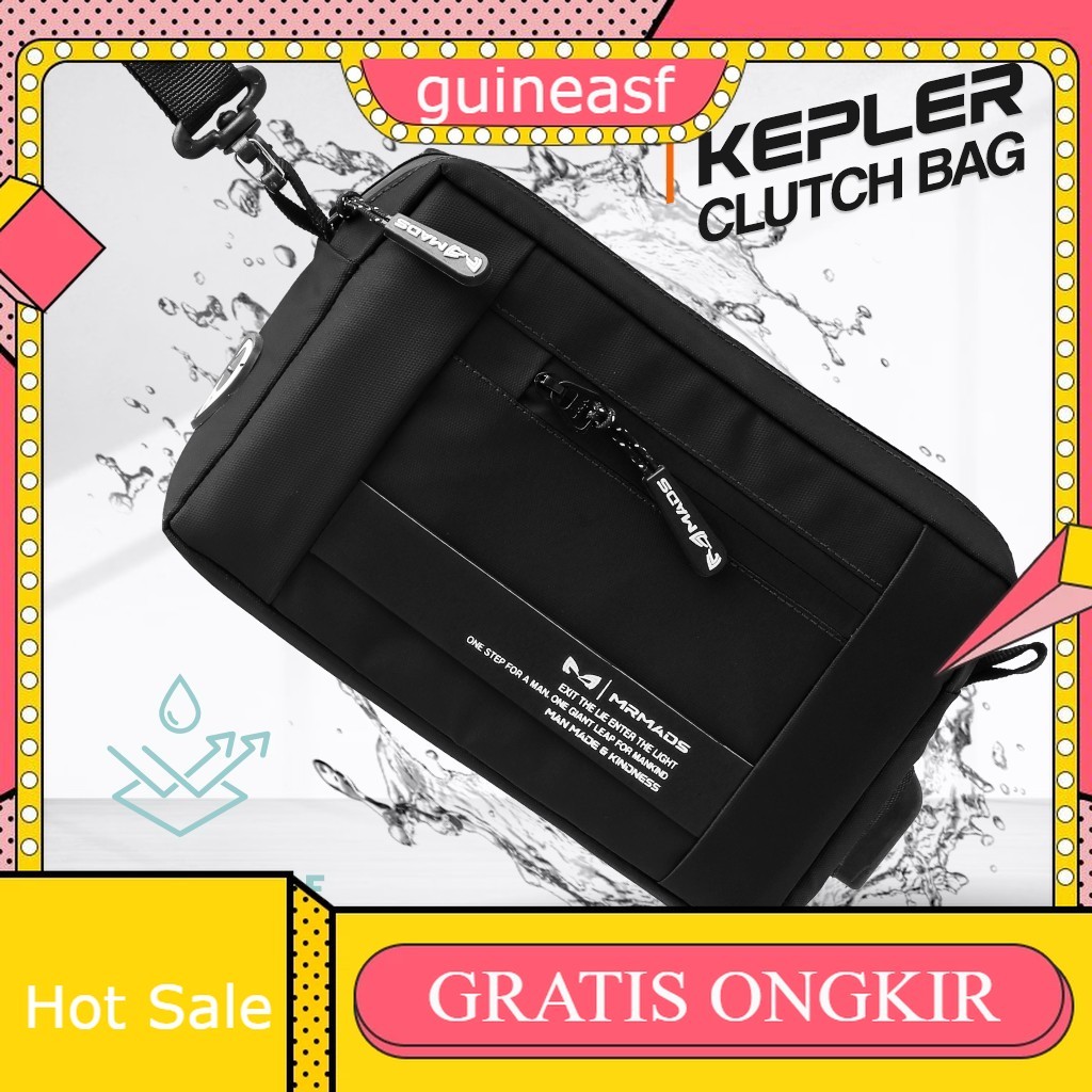 - Tas Selempang Pria "KEPLER" Clutch Bag - Sling Bag Waterproof