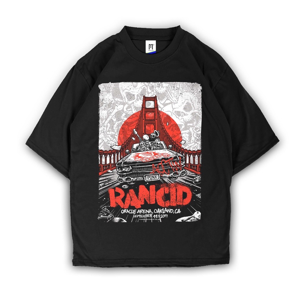 kaos / Premium Tshirt RANCID - OAKLAND TOUR / kaos pria / kaos METAL KAOS BAND PUNK