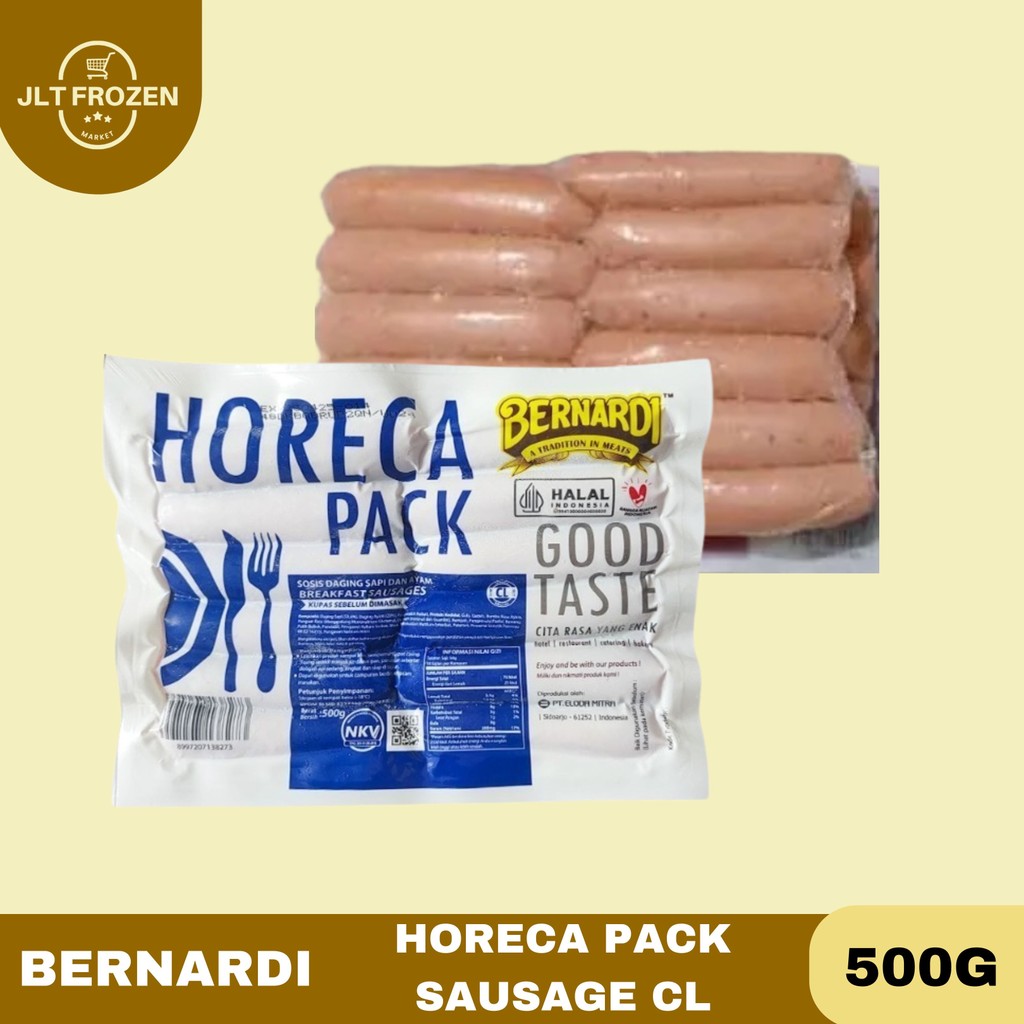 

Bernardi Horeca Pack Beef Breakfast Sausages Sosis [ CL = Harus Dikupas ] 500G