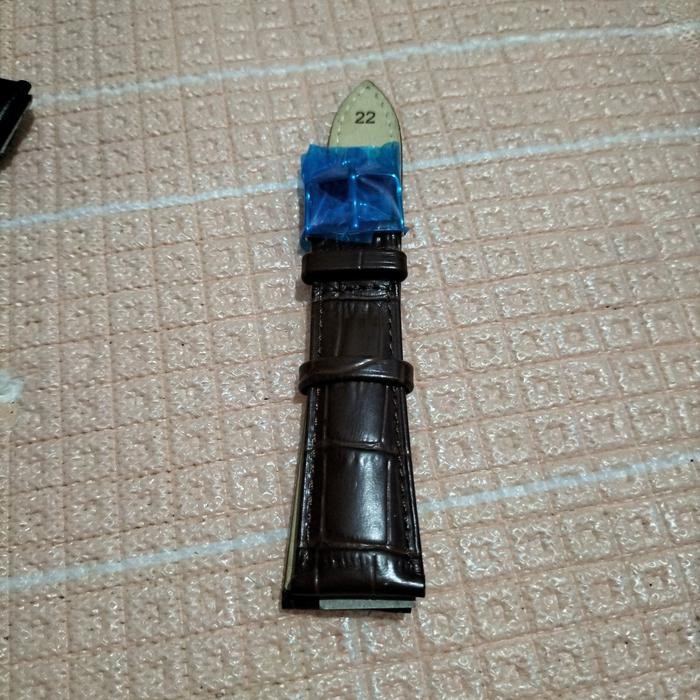 Strap Tali Jam Tangan Kulit Seiko Sport Original - coklat croco, 24