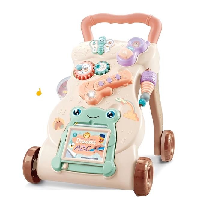 Baby Walker Edukasi Musik & Mainan Interaktif Alat Bantu Jalan Bayi Usia 1 Tahun Belajar Papan Tulis