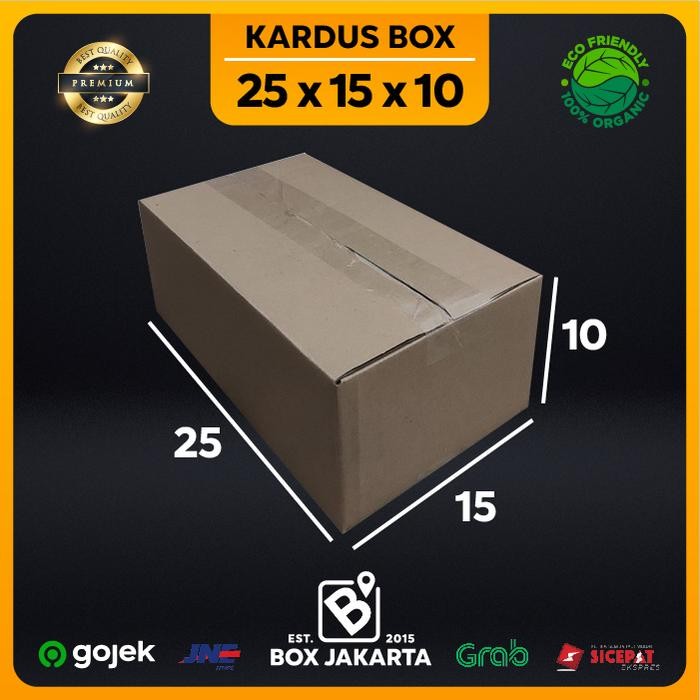

KARDUS BOX uk 25x15x10 CM Kotak Packaging Corrugated SHEET POLOS