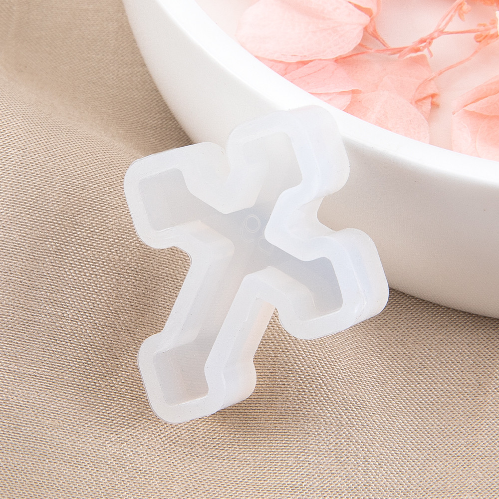 

Cross Pendants Resin Mould Silicone Mold for DIY Jewelry Making Pendant Keychain Necklace Crystal Crafts Casting Tools